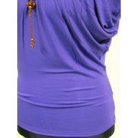 Bluzka Cindy dla kobiety z dużym biustem - niebieska