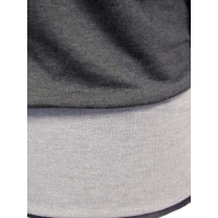 Bluzka Brenda grafitowo/szara KIMONO z dzianiny melanżowej