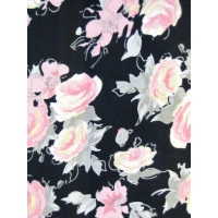 Bluzka kimono z wzorem na przodzie - różyczki