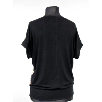 Bluzka kimono z wzorem na przodzie - różyczki