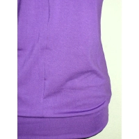 Bluzka krótki rękaw z lejącym dekoltem typu woda