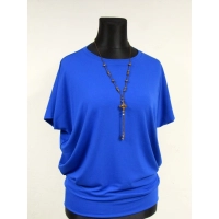 Bluzka Sonia z małym dekoltem i ściągaczem na dole