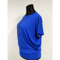 Bluzka Sonia z małym dekoltem i ściągaczem na dole