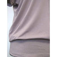 Bluzka kimono z brokatowymi wstawkami i ściągaczem