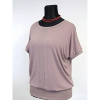 Bluzka kimono z brokatowymi wstawkami i ściągaczem