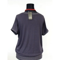 Bluzka kimono z brokatowymi wstawkami i ściągaczem