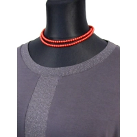 Bluzka kimono z brokatowymi wstawkami i ściągaczem