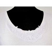 Koszulka bez rękawów z koronką na dekolcie