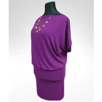 Sukienka Dajana - maxi tunika kimono krótki rękaw