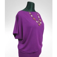 Sukienka Dajana - maxi tunika kimono krótki rękaw