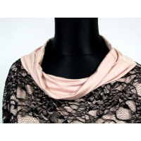 Bluzka koronkowa z falbaniastym podwójnym mankietem